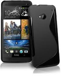 Силиконов гръб ТПУ S-Case за HTC ONE M7 черен
